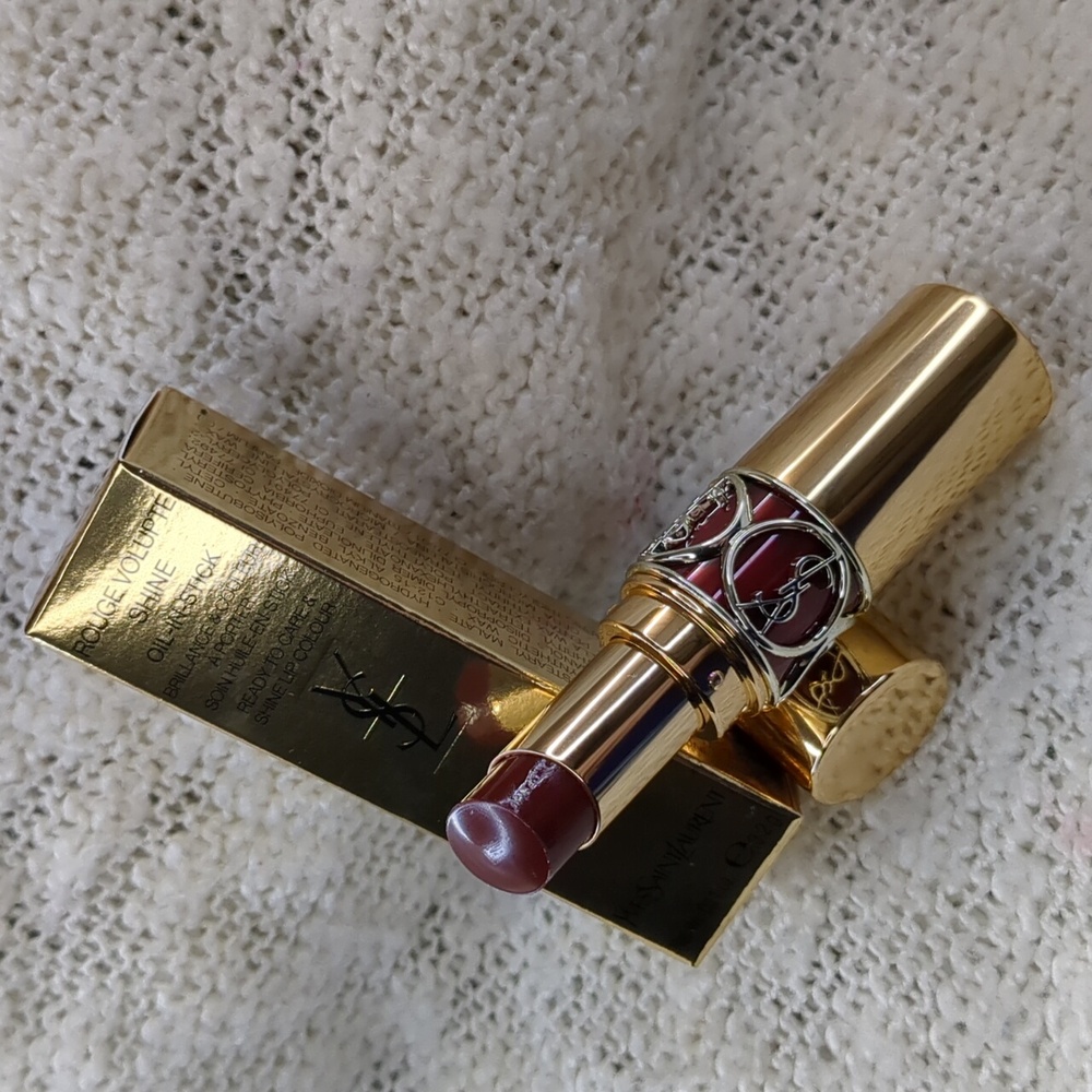 Yves Saint Laurent Volupté Shine Lipstick, Burnt Zellige (122), 3.2g/0.11oz - Picture 2 of 10